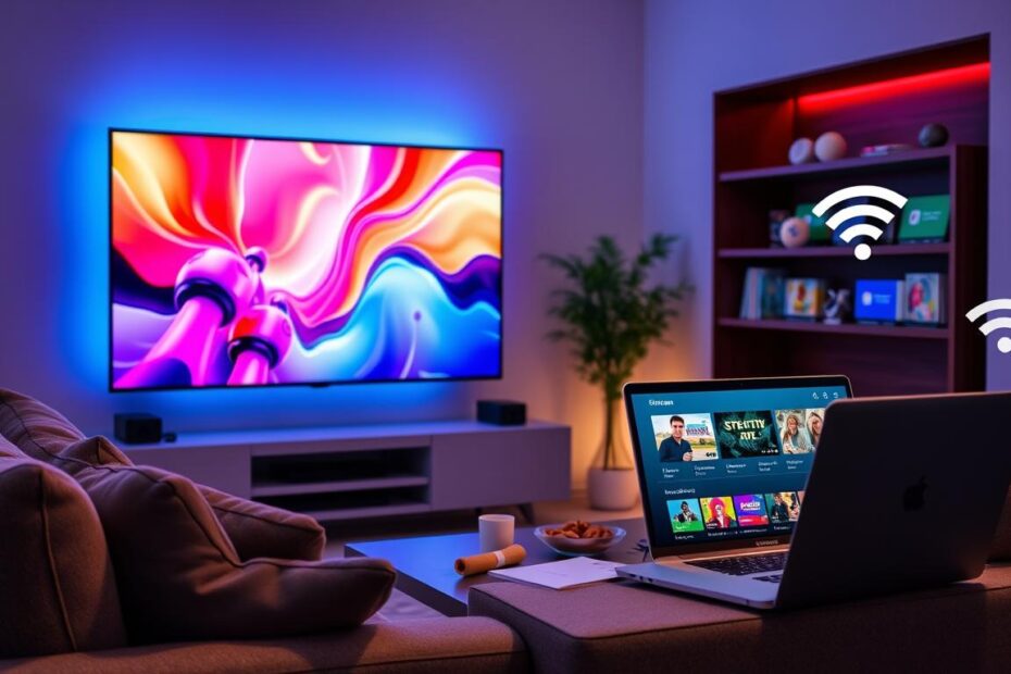 Teste de TV via internet