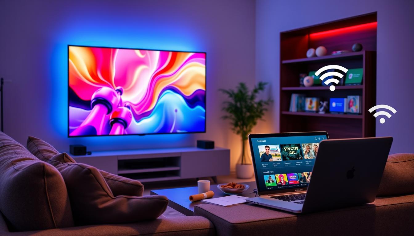 Teste de TV via internet